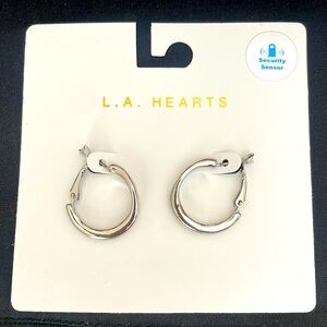 Pacsun LA Hearts medium hoop earrings